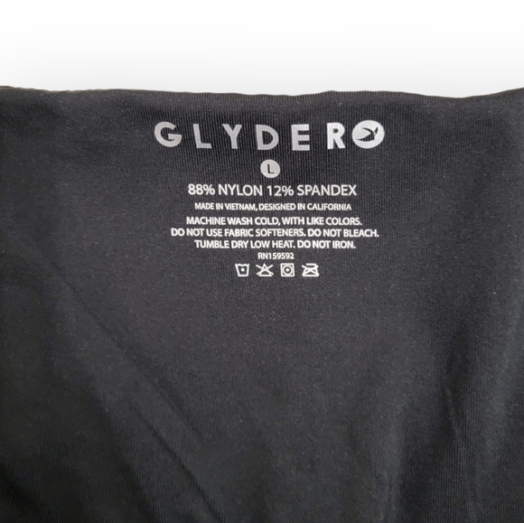 Glyder Corseted Yoga Sports Bra Black White Large - Picture 7 of 7